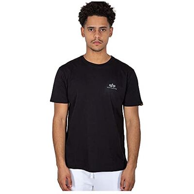 Alpha Industries Backprint T T-shirt med reflekterande tryck för män Black/Reflective Alpha Industries Backprint T T-shirt med reflekterande tryck för män Black/Reflective