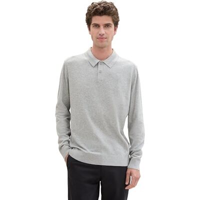 TOM TAILOR herrtröja, 12035 – grå heather melerad, XXL TOM TAILOR herrtröja, 12035 – grå heather melerad, XXL