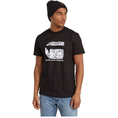 G-STAR RAW Herr Johannesburg R T T-shirt, Svart (Dk Black D25698-c336-6484), S G-STAR RAW Herr Johannesburg R T T-shirt, Svart (Dk Black D25698-c336-6484), S
