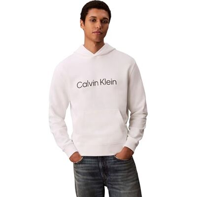Calvin LS EU Standard Logo 350terry Po Lv14ld231g Tröjor, Vit (Bright White), Small Calvin LS EU Standard Logo 350terry Po Lv14ld231g Tröjor, Vit (Bright White), Small