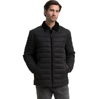 TOM TAILOR herr 1048277 jacka, 38837-svart grå melange, S, 38837 – svart grå melerad, S TOM TAILOR herr 1048277 jacka, 38837-svart grå melange, S, 38837 – svart grå melerad, S