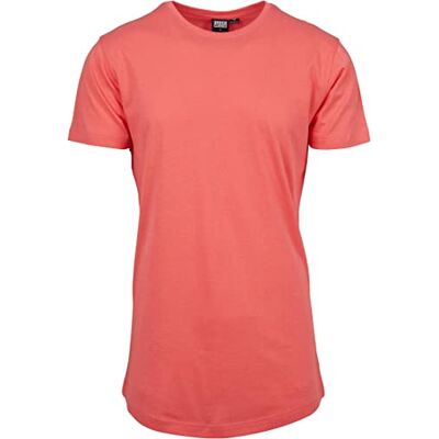Urban Classics herr Formad lång te, Rosa (korall), XL Urban Classics herr Formad lång te, Rosa (korall), XL