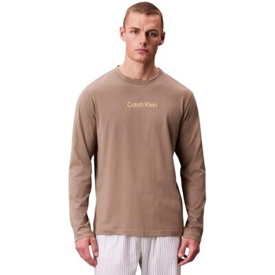 Calvin herr L/S CREW NECK 000NM2771E sovtopp, brun (fängslande grå), L, Brun (fängslande grå), L Calvin herr L/S CREW NECK 000NM2771E sovtopp, brun (fängslande grå), L, Brun (fängslande grå), L