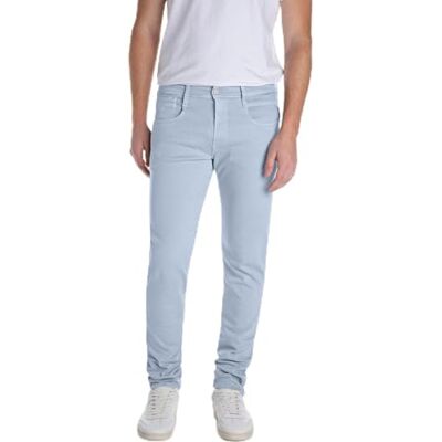 Replay herr Jeans Anbass Hyperflex Colour Xlite, 579 himmelsgrå, 32W / 32L Replay herr Jeans Anbass Hyperflex Colour Xlite, 579 himmelsgrå, 32W / 32L
