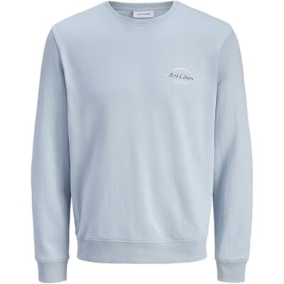 JACK & JONES Jjbrandon sweat crew neck pls – plus size, Himmelsk blå, 3XL JACK & JONES Jjbrandon sweat crew neck pls – plus size, Himmelsk blå, 3XL
