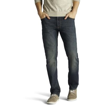 Lee Herr Big & Tall Performance Series Extreme Motion rak passform avsmalnande ben jeans, Maverick, 48W x 29L Lee Herr Big & Tall Performance Series Extreme Motion rak passform avsmalnande ben jeans, Maverick, 48W x 29L