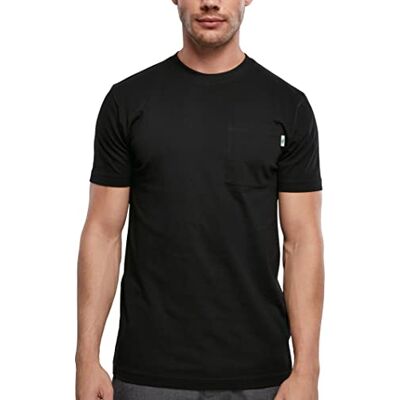 Urban Classics T-shirt för män ekologisk bomull basic ficka, svart, 3XL Urban Classics T-shirt för män ekologisk bomull basic ficka, svart, 3XL