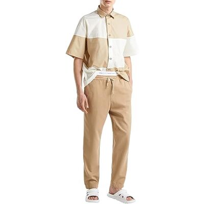 United Skjorta 5EDZUQ01Z, Män Beige och Vit 902, XL, Beige och vita målningar 902, XL United Skjorta 5EDZUQ01Z, Män Beige och Vit 902, XL, Beige och vita målningar 902, XL