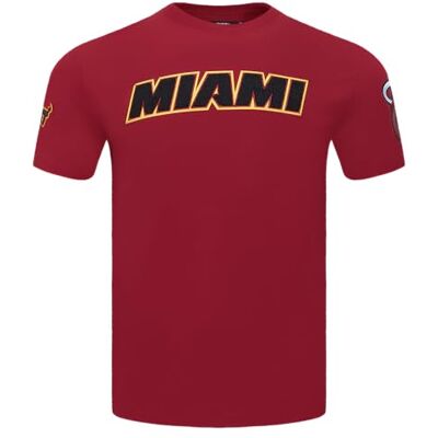 Pro Standard herr NBA klassisk chenille bomull kortärmad t-shirt kardinal röd, Kardinal röd, M Pro Standard herr NBA klassisk chenille bomull kortärmad t-shirt kardinal röd, Kardinal röd, M