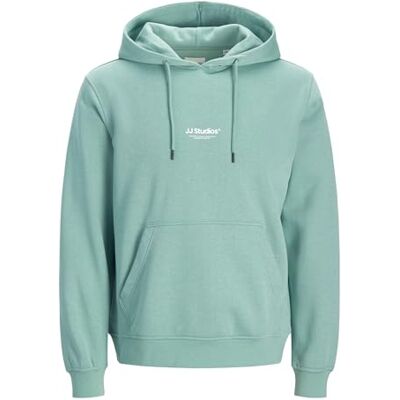 JACK & JONES Jjesoho Sweat Hood Noos, Mineralblå, XS JACK & JONES Jjesoho Sweat Hood Noos, Mineralblå, XS