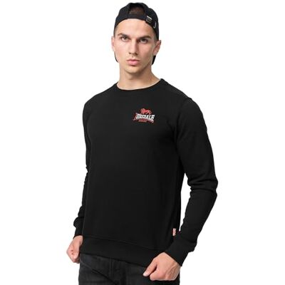 Lonsdale Lympstone Sweatshirt för män, svart, L Lonsdale Lympstone Sweatshirt för män, svart, L