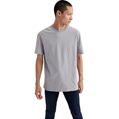DeFacto T-shirt för män, GRÅ, M DeFacto T-shirt för män, GRÅ, M