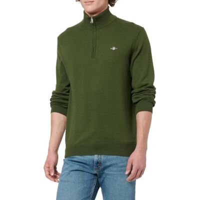 GANT CTN/WO halv dragkedja, Kvällsblå, XXL GANT CTN/WO halv dragkedja, Kvällsblå, XXL