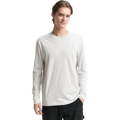 TOM TAILOR Denim herr långärmad t-shirt, 15277 – kritgrå, L TOM TAILOR Denim herr långärmad t-shirt, 15277 – kritgrå, L