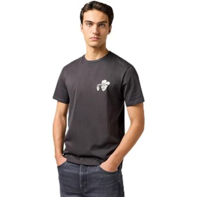Wrangler SMALL Graphic Tee, Blekd svart, L Wrangler SMALL Graphic Tee, Blekd svart, L