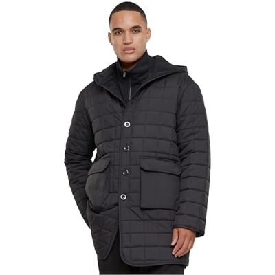 Urban Classics Herrjacka, polar fleece, fodrad parkas, svart, XXL, svart, XXL Urban Classics Herrjacka, polar fleece, fodrad parkas, svart, XXL, svart, XXL