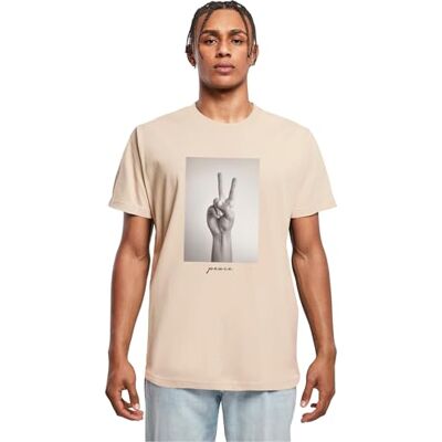 herr Peace Sign Tee M Sand, sand, M herr Peace Sign Tee M Sand, sand, M