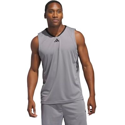 adidas herr Basketball Legends Tank Shirt, Grey Three/Black, M Tall adidas herr Basketball Legends Tank Shirt, Grey Three/Black, M Tall