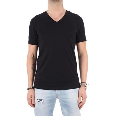 Giorgio Armani herr klassisk bomull v-ringad t-shirt Giorgio Armani herr klassisk bomull v-ringad t-shirt