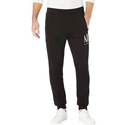 Giorgio Armani Icon Tracksuit Bottom sportbyxor för män, svart, XL Giorgio Armani Icon Tracksuit Bottom sportbyxor för män, svart, XL