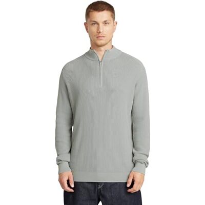G-STAR RAW Serrated skipper stickad tröja för män, Grå (Gs Mercury Gd D25959-d630-h043), XXL G-STAR RAW Serrated skipper stickad tröja för män, Grå (Gs Mercury Gd D25959-d630-h043), XXL