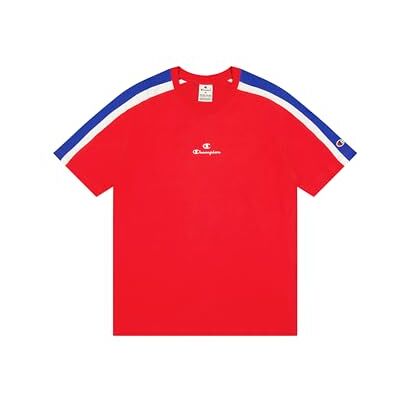 Champion Legacy Retro Sport (220336) Taped SS Crewneck T-shirt, Vermilion (CRD/BAI/Wht), XS Retro Sport Herr FW24, Vermiglione (Crd/Bai/Wht), XS Champion Legacy Retro Sport (220336) Taped SS Crewneck T-shirt, Vermilion (CRD/BAI/Wht), XS Retro Sport Herr FW24, Vermiglione (Crd/Bai/Wht), XS