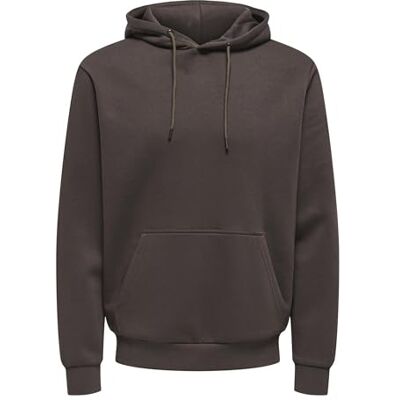 Only & Sons Onsceres Hoodie Sweat Noos, Mulch, XS Only & Sons Onsceres Hoodie Sweat Noos, Mulch, XS