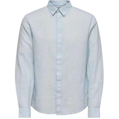 Only & Sons herrskjorta ONSCAIDEN skjorta, Kashmirblå, XS Only & Sons herrskjorta ONSCAIDEN skjorta, Kashmirblå, XS