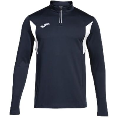 Joma Sweatshirt för män – Winner III – halv dragkedja, Marinvit, 5XS Joma Sweatshirt för män – Winner III – halv dragkedja, Marinvit, 5XS