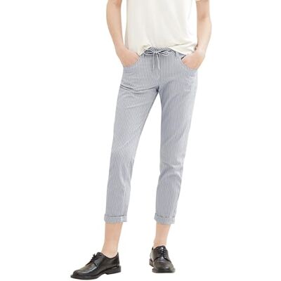 TOM TAILOR Dam Tapered Fit byxor, 34851 – Marin Stripe, 36W x 28L TOM TAILOR Dam Tapered Fit byxor, 34851 – Marin Stripe, 36W x 28L