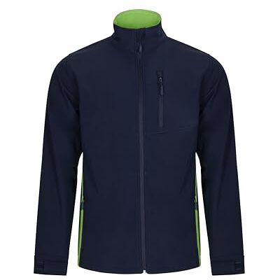 VELILLA 106004, tvåfärgad mjuk skaljacka, marinblå och limegrön, storlek XS, Marinblå och limegrön, XS VELILLA 106004, tvåfärgad mjuk skaljacka, marinblå och limegrön, storlek XS, Marinblå och limegrön, XS