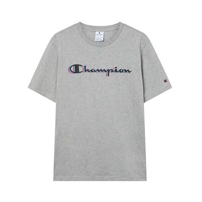 Champion Legacy Man för män – T-shirt med stor logotyp, grå, L, Grå (Em006), L Champion Legacy Man för män – T-shirt med stor logotyp, grå, L, Grå (Em006), L