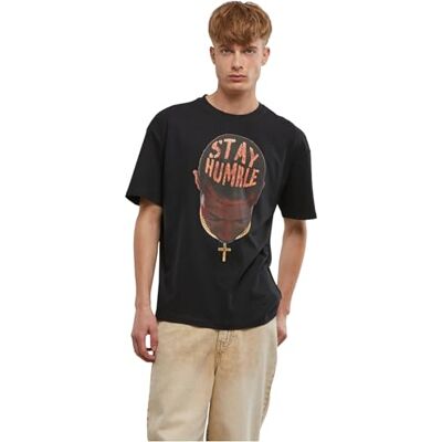 Tee herr-t-shirt 100% bomull svart S, svart, S Tee herr-t-shirt 100% bomull svart S, svart, S