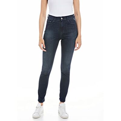 Replay Damjeans Mjla Slim Fit med Power Stretch, 007 mörkblå, 26W x 28L Replay Damjeans Mjla Slim Fit med Power Stretch, 007 mörkblå, 26W x 28L