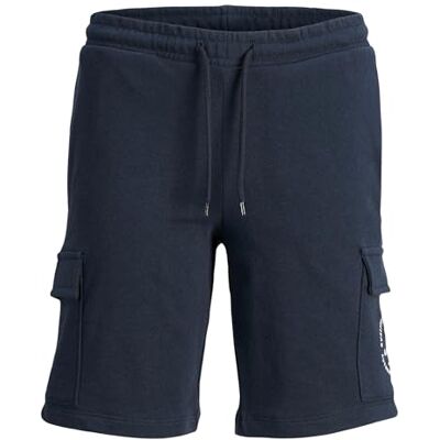 JACK & JONES Pojkar Jpstswift Cargo AUT Jnr Sweat shorts, marinblå blazer, 140 JACK & JONES Pojkar Jpstswift Cargo AUT Jnr Sweat shorts, marinblå blazer, 140