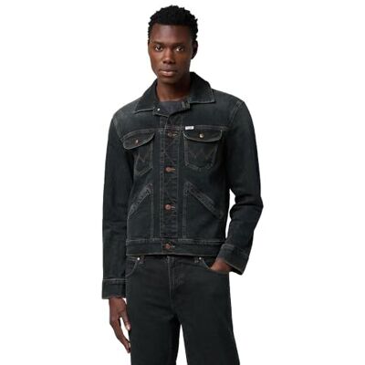 Wrangler 124 mj jeansjacka herr, Blågrå, M Wrangler 124 mj jeansjacka herr, Blågrå, M
