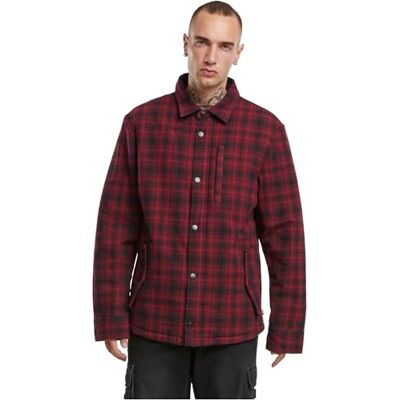 Brandit Klassisk herrjacka, sherpajacka, röd-svart, 5XL Brandit Klassisk herrjacka, sherpajacka, röd-svart, 5XL