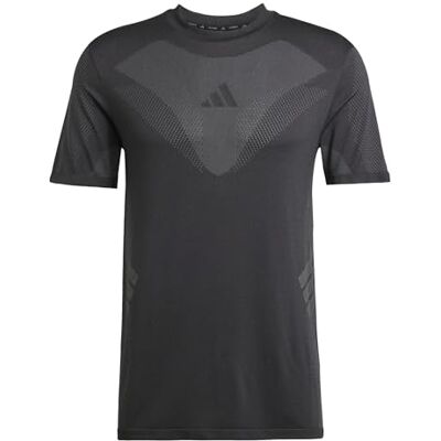 adidas Mezczyzni Seamless T-Shirt, black/grey six, S adidas Mezczyzni Seamless T-Shirt, black/grey six, S