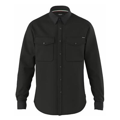 Replay jeansskjorta för män, 098 svart, M Replay jeansskjorta för män, 098 svart, M