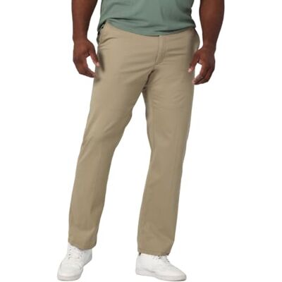 Lee Herr Big & Tall Extreme Motion Flat Front Regular Straight Pant, Original kaki, 44W x 29L Lee Herr Big & Tall Extreme Motion Flat Front Regular Straight Pant, Original kaki, 44W x 29L