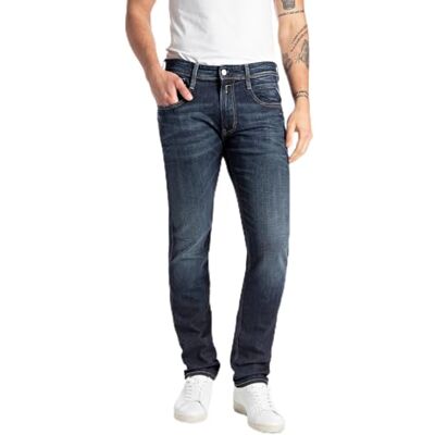Replay Herrjeans Anbass Slim Fit Bio, Mörkblå 007-1, 27W / 32L Replay Herrjeans Anbass Slim Fit Bio, Mörkblå 007-1, 27W / 32L