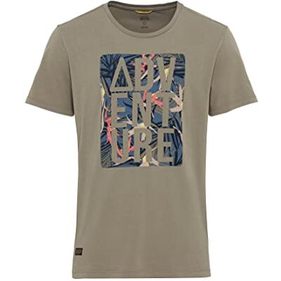 camel active Kortärmad T-shirt för män av ekologisk bomull, kaki, S camel active Kortärmad T-shirt för män av ekologisk bomull, kaki, S