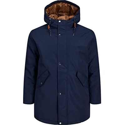JACK&JONES PLUS Jjsaka Parka Ps Jacka, marinblå blazer, 3XL JACK&JONES PLUS Jjsaka Parka Ps Jacka, marinblå blazer, 3XL