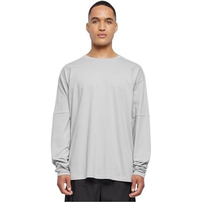 Urban Classics Raglan back långärmad T-shirt för män, Lightasfal, L Urban Classics Raglan back långärmad T-shirt för män, Lightasfal, L