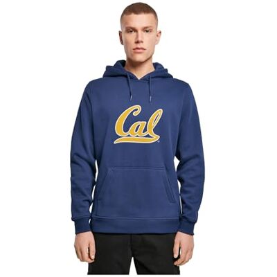 MERCHCODE Huvtröja för män, CAL Logo Hoody, normal passform, S, Lätt marinblå, S MERCHCODE Huvtröja för män, CAL Logo Hoody, normal passform, S, Lätt marinblå, S