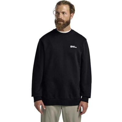 Jack Wolfskin Essential Crewneck M, mörk marinblå, XL Jack Wolfskin Essential Crewneck M, mörk marinblå, XL