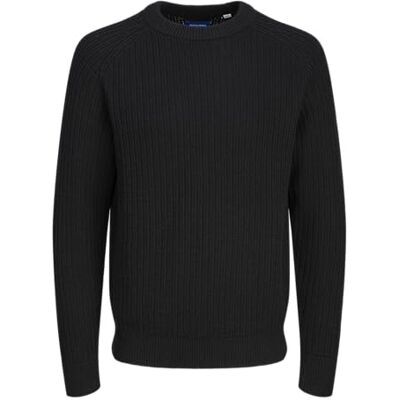 JACK & JONES JACK&JONES Jorcody Knit Crew Neck, svart, S JACK & JONES JACK&JONES Jorcody Knit Crew Neck, svart, S