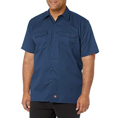 Red Kap Utility Uniformsskjorta för herr, Marinblått Xsp, XL Red Kap Utility Uniformsskjorta för herr, Marinblått Xsp, XL
