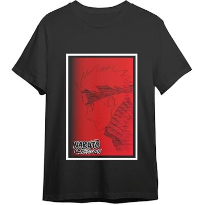 Comic Studio Naruto Shippuden T-shirt Officiell licensierad artikel, Naruto Uzumaki V7 Unisex Svart S, svart, S Comic Studio Naruto Shippuden T-shirt Officiell licensierad artikel, Naruto Uzumaki V7 Unisex Svart S, svart, S