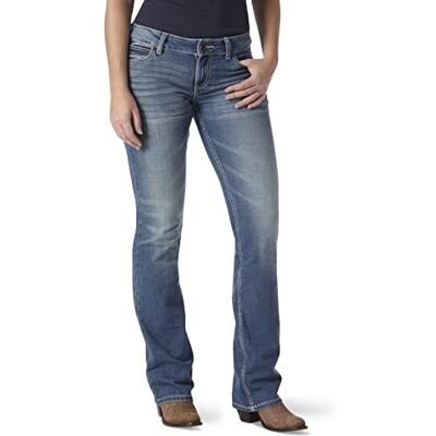 Wrangler flickors western stretch stövel skuren jeans, Dödved, 7W x 34L Wrangler flickors western stretch stövel skuren jeans, Dödved, 7W x 34L